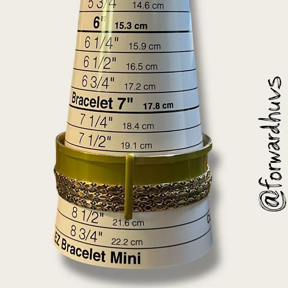Bundle Sale 3 for $15 | Green & black / Gold Bracelet Set